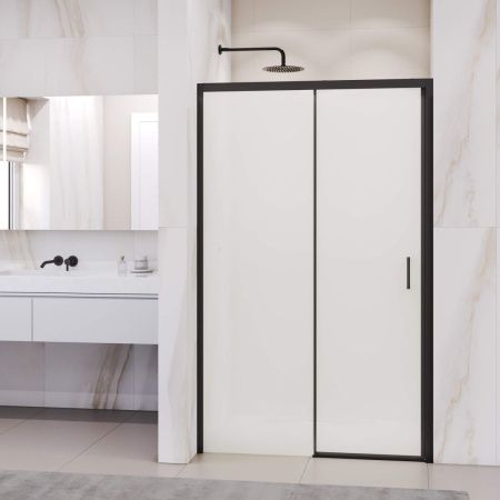 Душевая дверь RGW Passage 350801715-24 150х195 стекло матовое профиль черный