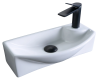 Раковина керамическая Gid Suspendido 61120 50х20 подвесная цвет белый 1 отверстие под смеситель