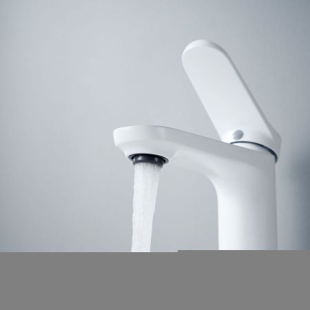 Смеситель Shevanik S43C S4301C на раковину белый