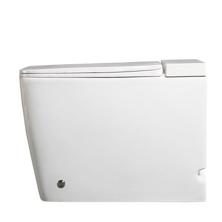 Унитаз приставной Abber Rechteck AC1212P белый с сиденьем микролифт импульсный смыв