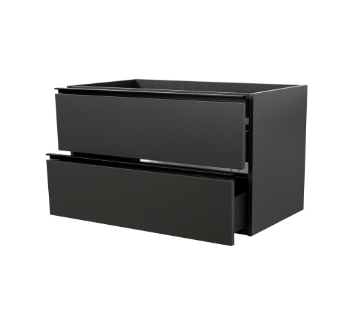 Тумба под раковину Visobath Granada 87545/87608 120х45х55 подвесная цвет темно-серый - фото 5