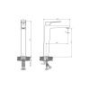 Смеситель Rush Thira TR3635-13 на раковину хром