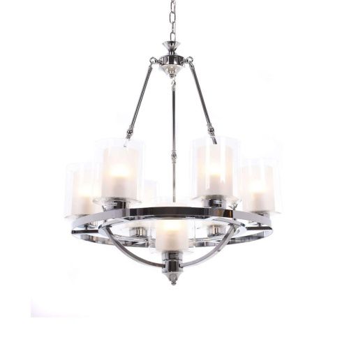 Люстра подвесная Lumina Deco Santini (Сантини) LDP 1220-7 CHR+WT - фото 2