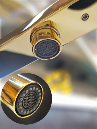 Смеситель для кухни AltroBagno Flusso AltroBagnoFlusso050205Gl на мойку золото