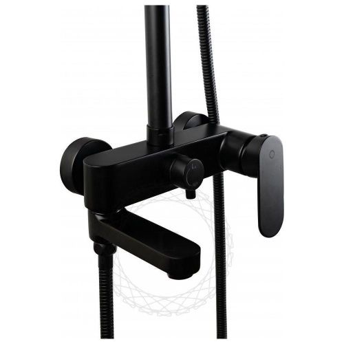 Душевая стойка Filarete FL2030BL настенная цвет черный - фото 4