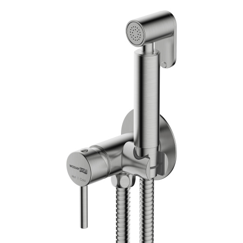 Гигиенический душ со смесителем WasserKRAFT  A70338 никель - фото 2