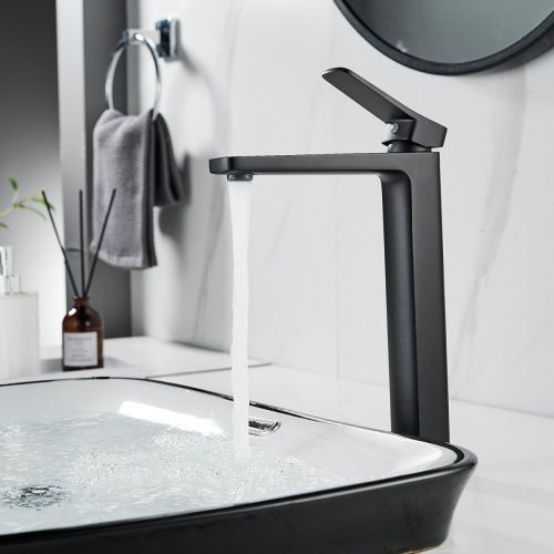 Смеситель для раковины Shevanik S9911H на столешницу черный - фото 5