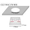 Светильник встраиваемый Crystal Lux CLT 501 CLT 501C170 WH