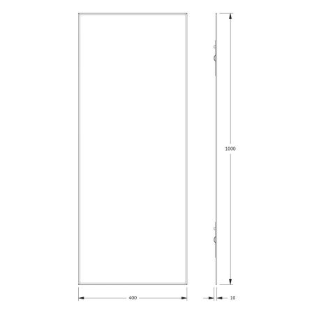 Зеркало Evoform Standard BY 0230 40х100 подвесное