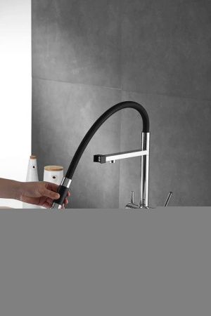 Смеситель для кухни Rose R958 на мойку хром