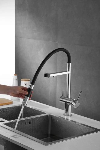 Смеситель для кухни Rose R958 на мойку хром - фото 4