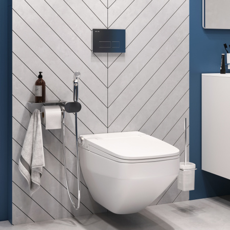 Унитаз подвесной Am.Pm Inspire V2.0 CK50H0603W белый с сиденьем микролифт безободковый каскадный смыв