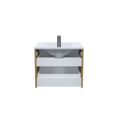 Тумба с раковиной IDDIS Bild BIL60V0i95K 60х45х50 подвесная цвет дуб - фото 3