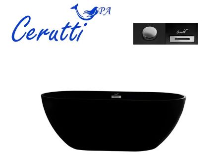Ванна акриловая Cerutti SPA CT9906 170х75 отдельностоящая овальная с ножками