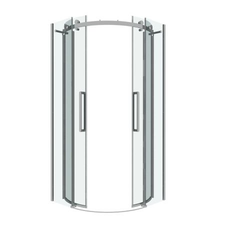 Душевой уголок Grossman Classic 301.K33.04.1010.10.00 100х100 стекло прозрачное профиль хром без поддона