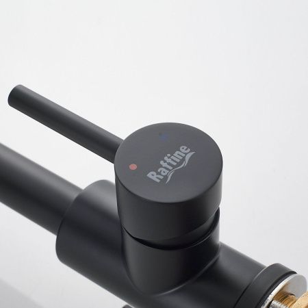 Смеситель для кухни Raffine F118H на мойку черный