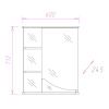 Зеркало-шкаф Onika Виола 206003 60х70 подвесной цвет белый