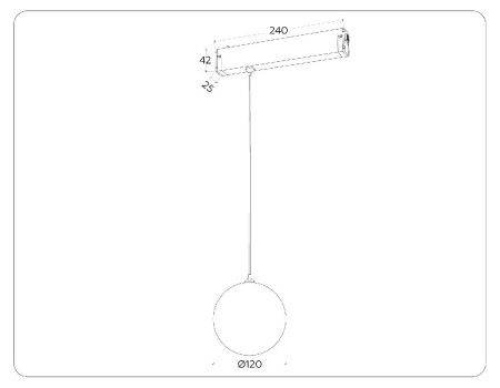 Трековый магнитный светильник Ambrella Light Magnetic 220V (Магнетиц 220В) GL1441