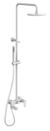 Душевая стойка Paffoni Light KITCOL632BO006 настенная цвет белый матовый