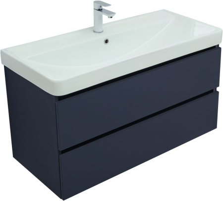 Тумба под раковину Aquanet Вега 2.0 00337945 99х46х50 подвесная цвет синий