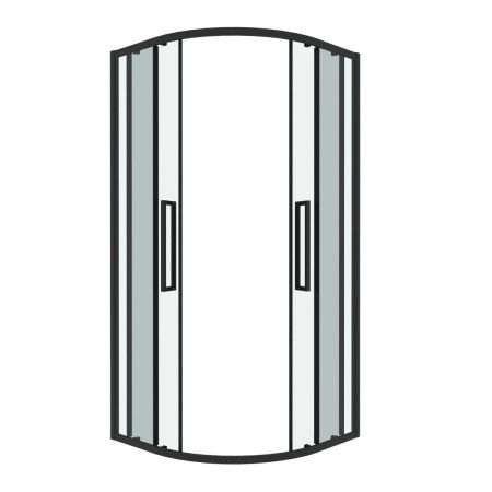 Душевой уголок Grossman Cosmo 301.K33.02.8080.21.00 80х80 стекло прозрачное профиль черный без поддона