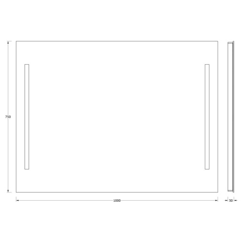 Зеркало в ванную Evoform Ledline BY 2119 100х75 цвет серый - фото 2