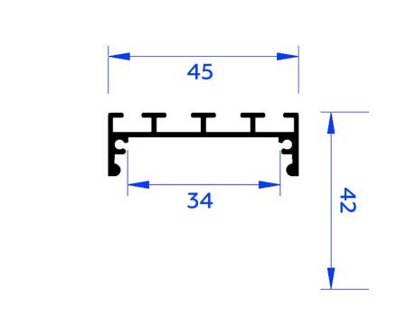 Алюминиевый профиль для светодиодной ленты до 33,4мм Ambrella Light Profile System (Профиле Сыстем) GP3070AL