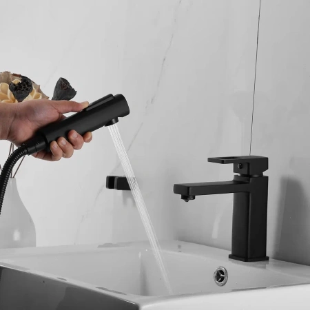 Смеситель Shevanik S8271H на раковину черный