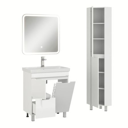 Шкаф-пенал Onika Айленд 403082 40х190 напольный цвет белый