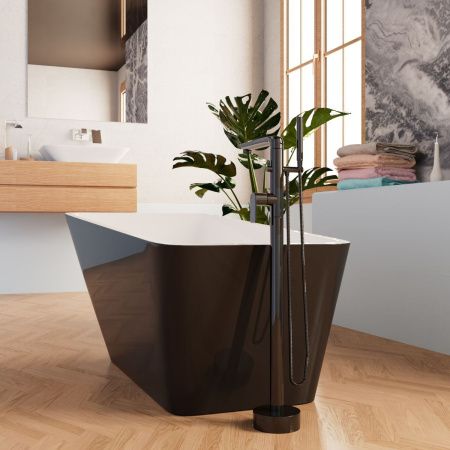 Ванна акриловая Frank 12518 170х80 отдельностоящая прямоугольная с ножками