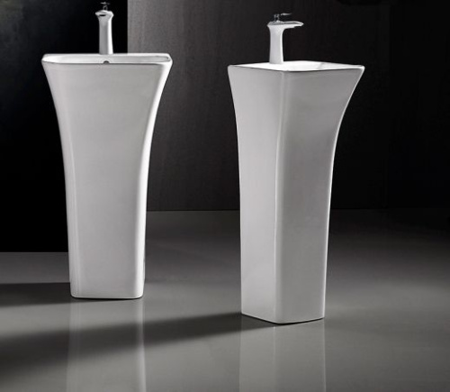 Раковина Cerutti SPA 45 см CT7283 напольная цвет белый - фото 2