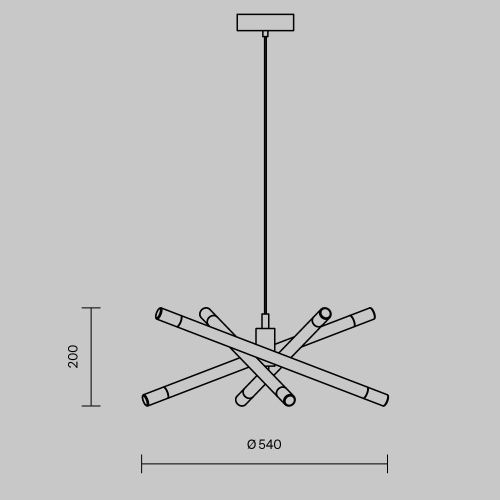 Светильник подвесной Freya Wands Led FR6130PL-L24B - фото 2
