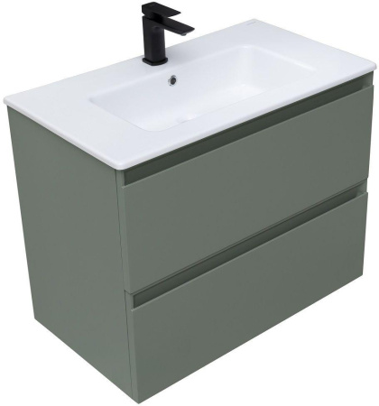 Раковина керамическая Allen Brau Fantasy 4.11012.20 82х47 полувстраиваемая цвет белый 1 отверстие под смеситель