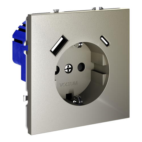 Розетка с USB, A+C VOLTUM S70 VLS040504 - фото 4