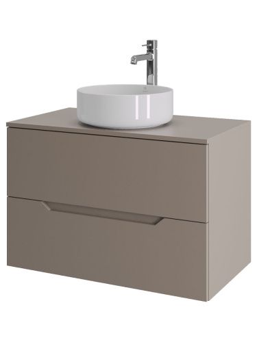 Тумба с раковиной Orange Line Li-80TuLMDF+B09-360W 80х50 цвет бежевый