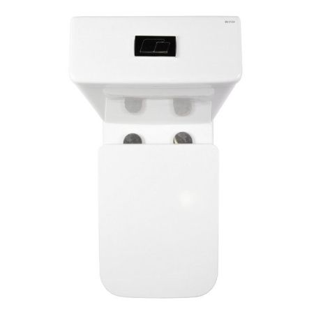 Унитаз напольный с бачком Bond Cube F04-00 белый с сиденьем безободковый душевой смыв