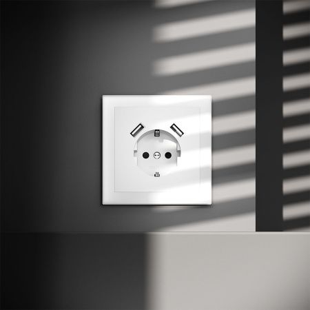 Розетка с USB VOLTUM S70 VLS040402