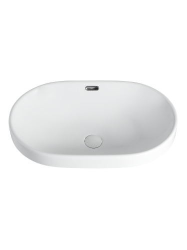 Раковина Orange 60 см B05-600W встраиваемая цвет белый глянцевый - фото 4