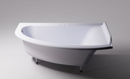 Ванна из литьевго мрамора Astra-Form Анастасия 01010024 182х125 угловая асимметричная с ножками