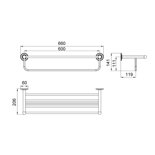Полка Timo Nelson 150058/00 - фото 2