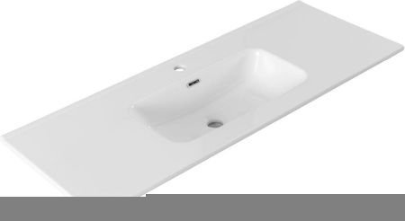 Раковина керамическая Allen Brau Glority 1.35010.20 120х50 полувстраиваемая цвет белый 1 отверстие под смеситель