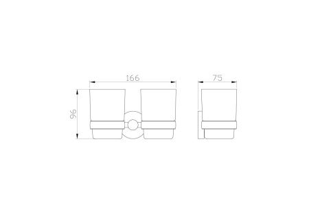 Стакан для зубных щеток Wonzon & Woghand Easy WW-8128