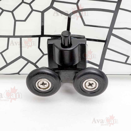 Душевой уголок AvaCan HB90 90х90 стекло тонированное профиль черный без поддона