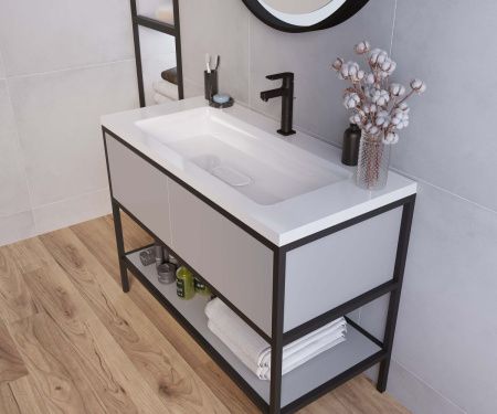 Раковина из искусственного камня Taliente 4627173210447 100х50 накладная цвет белый