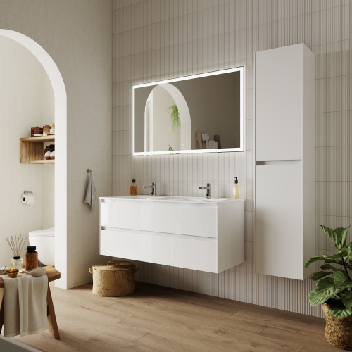 Тумба под раковину Sancos Cento CN120-2W 119х45х50 настенная - фото 3