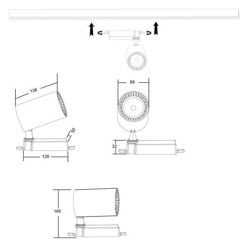 Трековый светильник Simple Story 2043 2043-LED30TRB - фото 2