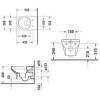 Унитаз подвесной Duravit DuraStyle 45620900A1 (256209+002079) белый с сиденьем микролифт безободковый