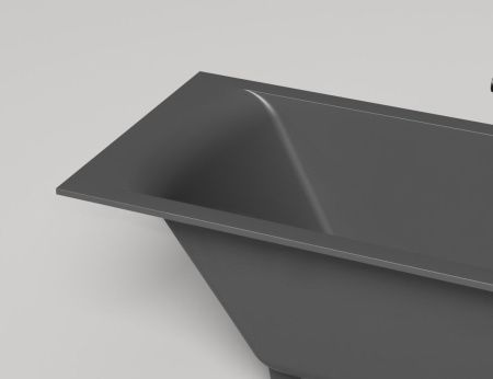 Ванна из литьевго мрамора Salini CASCATA 104313M 170х75 встраиваемая прямоугольная с ножками