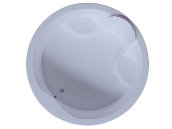 Ванна акриловая Aquatek Аура AUR180-0000033 180х180 отдельностоящая круглая с каркасом без ручек Ванна акриловая Aquatek Аура AUR180-0000033 180х180 отдельностоящая круглая с каркасом без ручек