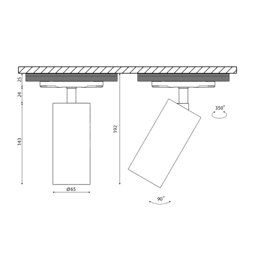 Основание для трекового светильника SWG PRO VL-M 00-00003415 - фото 4